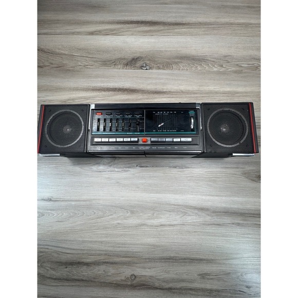Vintage Unitech CX-450 DualCassette Boombox Stereo System Graphic Equalize